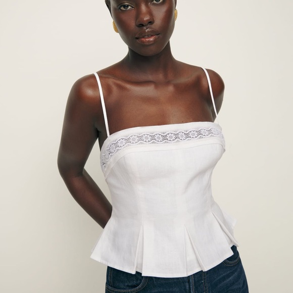 Reformation Tops - Meryl Linen Top